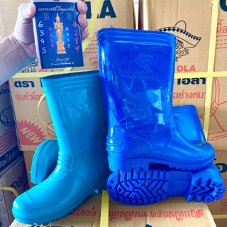 รองเท้าบูทยาง [OLA 12”นิ้ว 251A ถูกสุดในไทย] บู๊ตเขียวGreen Rubber Boots รุ่นหัวโตอย่างหนา เนื้อดีพิเศษ บู้ททำนา