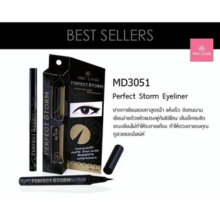 ⚡FLASH SALE⚡♡พร้อมส่ง์ Mei Linda Perfect Storm Eyeliner MD3051