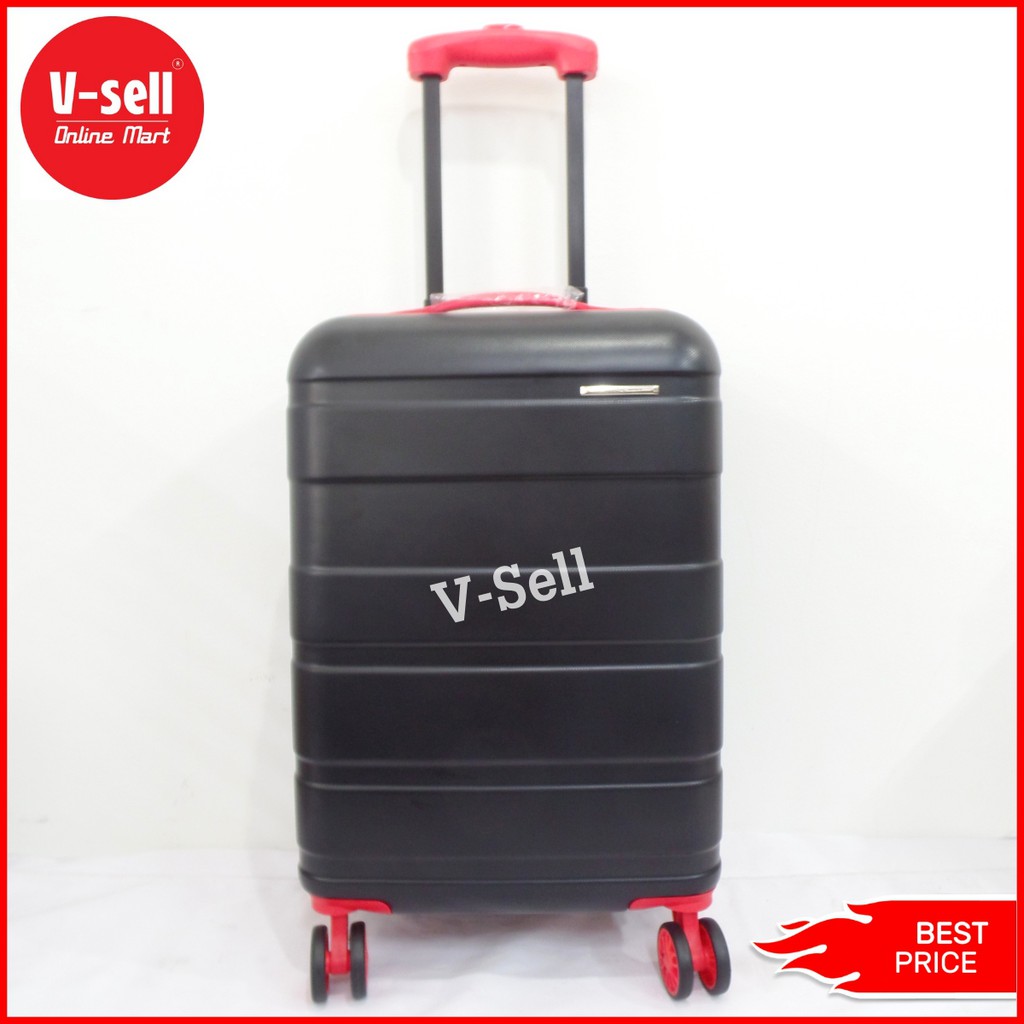 กระเป๋าเดินทางล้อลาก Caggioni x SCB M ขนาด 20 นิ้ว สี ดำ-แดง V-Sell
