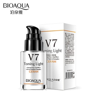 Bioaqua V7 Deep Hydration Ceram ครีมบีบีผสมมอยเจอร์ ปกปิดได้เรียบเนียน ผิวหน้าขาวกระจ่างใส