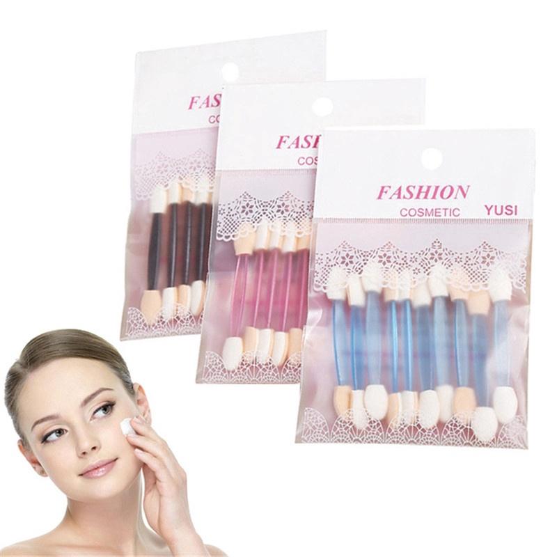 แปรงแต่งหน้าแบบใช้แล้วทิ้ง 10 ชิ้น
