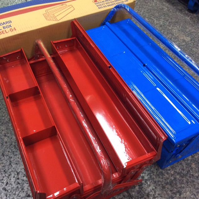 MITSANA กล่องเครื่องมือ กล่องเหล็ก  2 ชั้น 21 นิ้วรุ่น 04 น้ำเงินหรือ แดง ขนาด 205 x570 x180  mm