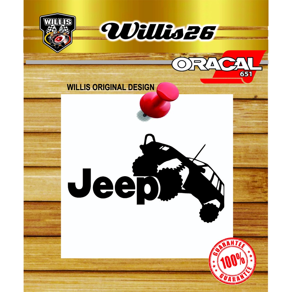 สติ๊กเกอร์ตัด สติ๊กเกอร์ติดรถ สติ๊กเกอร์ ฝาถัง สติ๊กเกอร์ JEEP