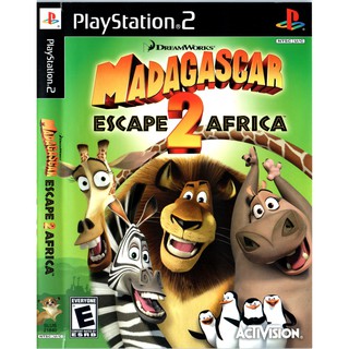 แผ่นเกมส์ Madagascar 2 Escape 2 Africa PS2 Playstation2 คุณภาพสูง ราคาถูก