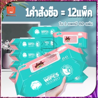 ทิชชู่เปียก กระดาษเปียก/ผ้าเปียก (1ลัง12ห่อ) ทิชชู่เปียกเด็ก Wipes กระดาษทิชชู่เปียก ทิชชู่เปียกสําหรับเด็ก ผ้านุ่มชุ่ม