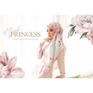 Peony Hijab ฮิญาบลายเพนท์สีน้ำสามเหลี่ยม