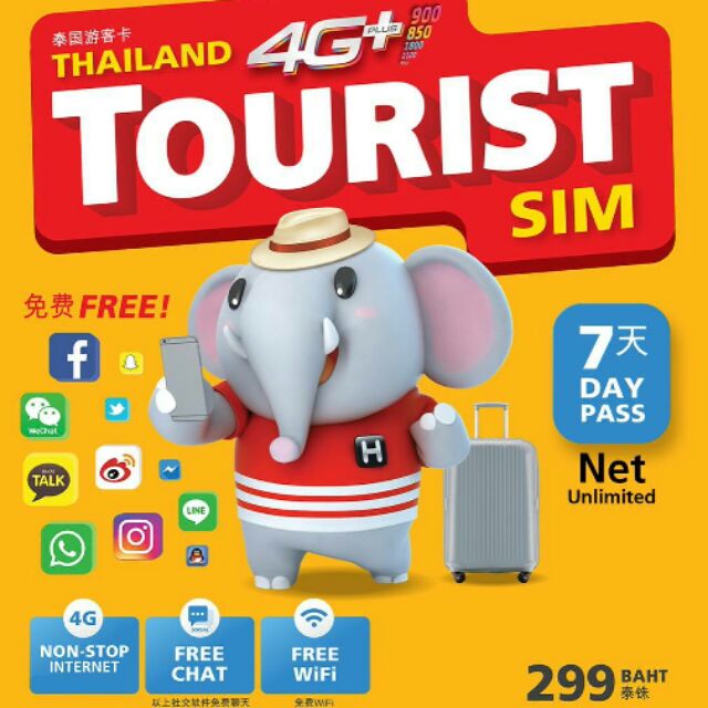 truemove h thailand tourist sim