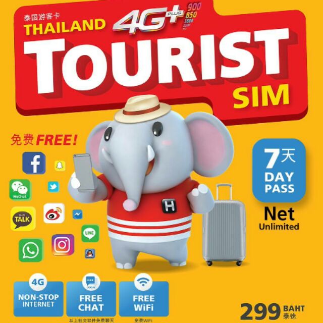 Tourist sim Truemove H