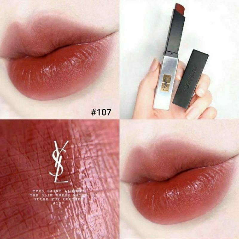 ysl slim sheer matte 107