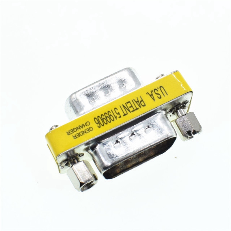 DB9 Male to Male Mini Gender Changer Adapter RS232 Serial Connector
