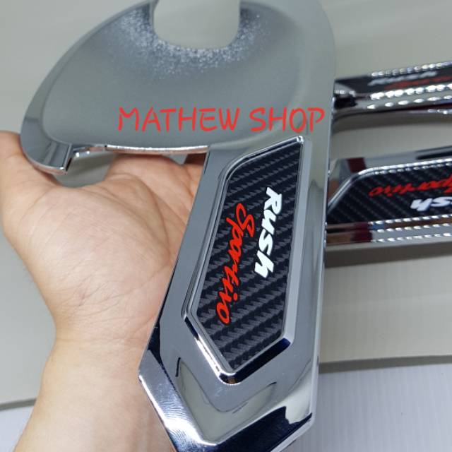 ด้ามจับด้านนอก All New Rush 2018 2019 2020 2021Up Chrome / New Rush 2018Up Chrome Door Bowl