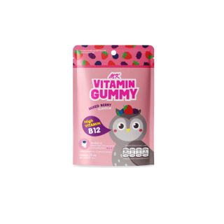 MK Vitamin Gummy วิตามินกัมมี่ กลิ่นมิกซ์เบอร์รี่ 1 ซอง วิตามิน B12 สูง เพื่อระบบประสาทและสมอง