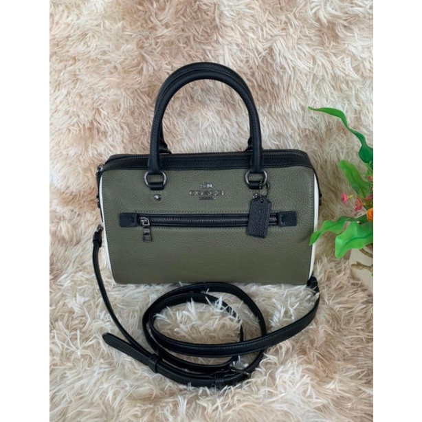COACH ROWAN SATCHEL IN COLORBLOCK