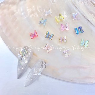 Yalayee [Manicure Accessories] の INS เครื่องประดับเรซิ่นคริสตัล รูปผีเสื้อ แฮนด์เมด DIY คละสี 30 ชิ้น