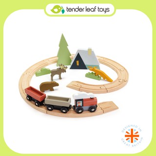 Tender Leaf Toys ของเล่นไม้ รถไฟของเล่น ชุดรถไฟ Treetops Train Set