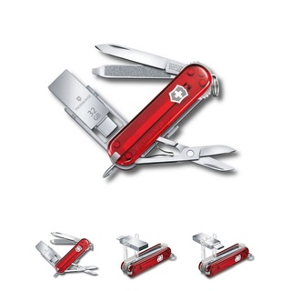 [Genuine] Victorinox@Work 32GB USB, Red Translucent, 4.6235.TG32B1