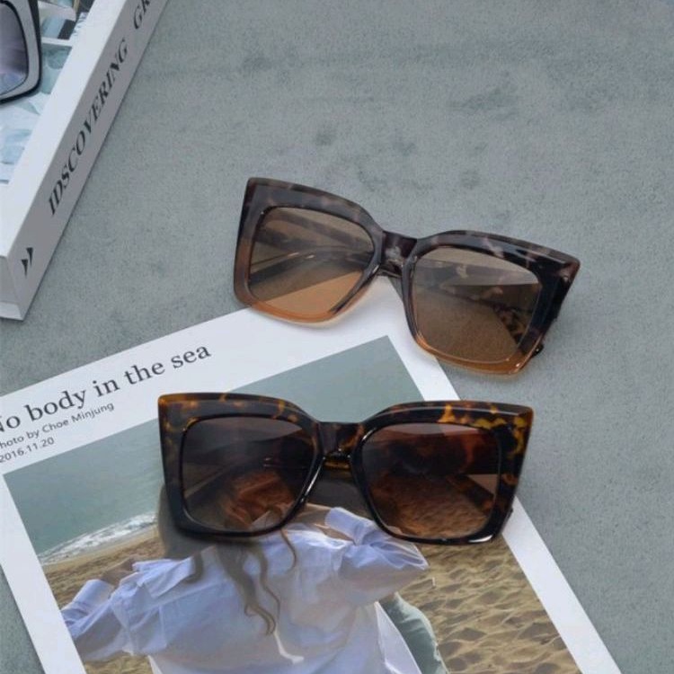 SALE!!!  แว่นตาแฟชั่น แคทอายทรงใหญ่ โอเวอร์ไซส์ แว่นตากันแดด [[มีสินค้าพร้อมส่ง🇹🇭ในไทย]] - รูปที่ 3