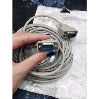 สายสัญญาณ DB 9 ผู้-ผู้ CABLE Serial M-M สายยาว 10เมตร สายสัณญานดีททานได้มาตรฐาน