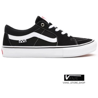 VANS SKATE SK8-LOW BLACK WHITE SNEAKERS สินค้ามีประกันแท้