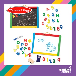 Melissa &amp; Doug I Magnetic Chalkboard and Dry-Erase Board #145 ชุดกระดานแม่เหล็ก พร้อมตัวษร A-Z และตัวเลข I MARKIN.Babe