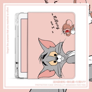 Tom and Jerry เคสไอแพด gen 7 8 pro 10.2 11 2020 2021 เคส air 1 2 3 4 5 เคสไอแพด gen 9 case pen slot mini 1/2/3/4/5/6