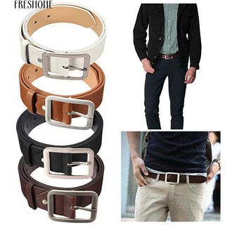 เข็มขัดคาดเอวของ Freshone Mens PU หนังแท้เข็มขัดเข็มขัดเข็มขัดรัดเอว