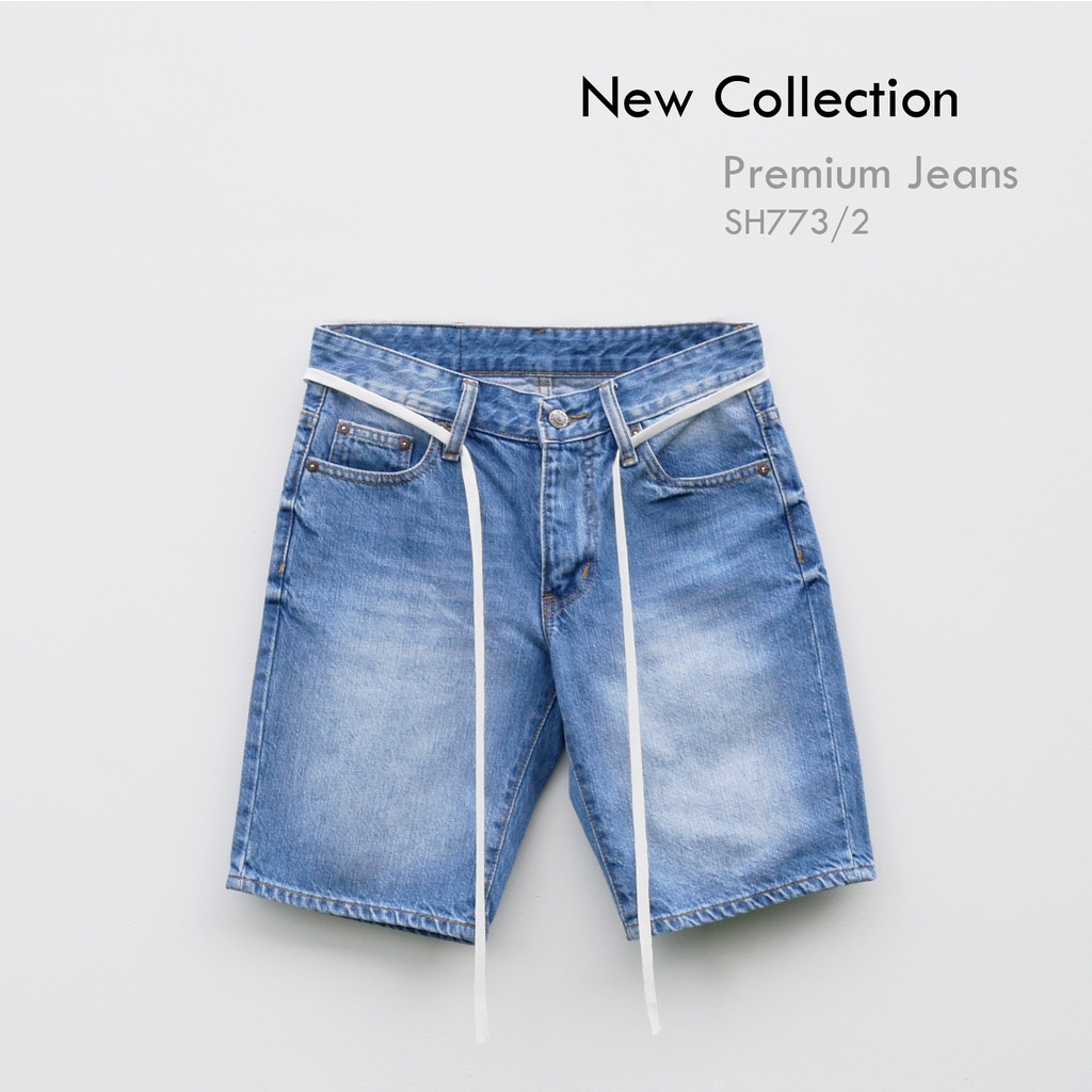กางเกงขาสั้นผู้ชาย กางเกงยีนส์ แฟชั่นสไตล์เกาหลี No.773/2