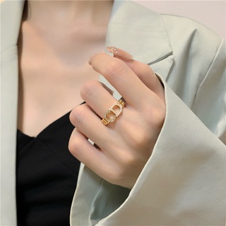 Korean style CD letter ring