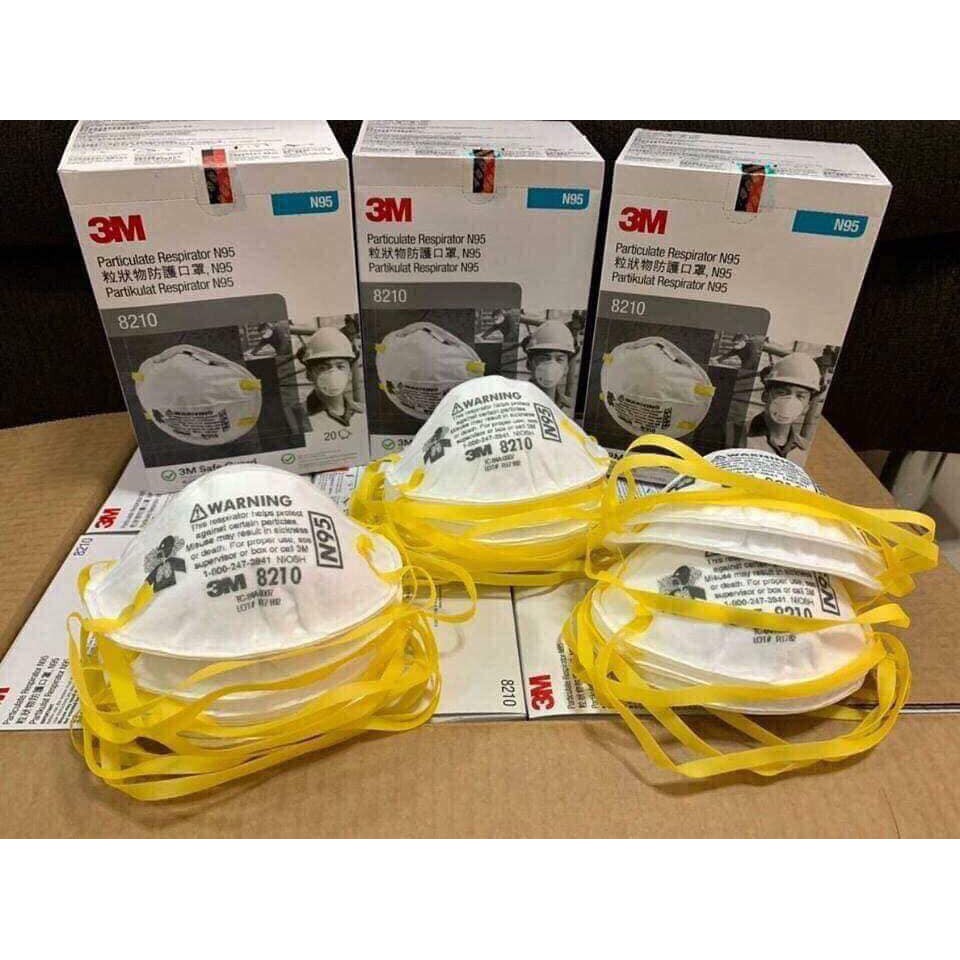 แท้ 100% Mask 3M 8210 N95 นำเข้าผ่านบริษัทยา มีมาตรฐานการตรวจจาก อย.ไม่ใช่ของจีน