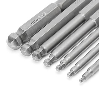 ★COME♣7 Pcs 65mm Magnetic Ball End Hexagon Head Hex Screwdriver Bits Drill Tools 2.5''