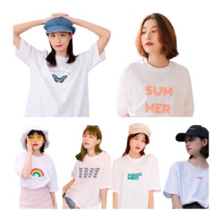 AMITY- Oversize  เสื้อโอเวอร์ไซส์  📮All in White : เสื้อยืดโอเวอร์ไซต์สีขาว Oversize เสื้อสีขาว เสื้อยืด