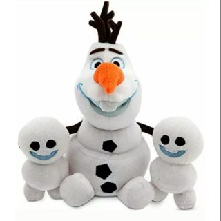 ตุ๊กตาจาก Disney Store USA Frozen Fever OLAF &amp; SNOWGIES Plush 3 Doll Bean Bag  ขนาดประมาณ 8 นิ้ว