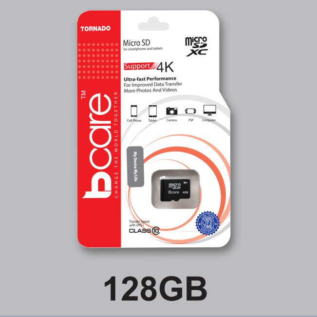 Bcare Micro SD Class 10 128Gb - ไม่มีอะแดปเตอร์
