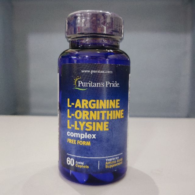 Puritan's Pride 3L Tri Amino (Larginine Lornithine Llysine) 60เม็ด