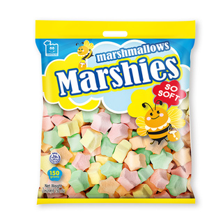 ✨✨ WOW✨✨ มาร์ชี่ส์ มาร์ชแมลโลว์ รูปดาว กลิ่นวานิลลา 150 กรัม Marshies Vanilla Star Marshmallows 150 gโคตรถูก