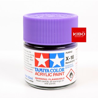 สีสูตรน้ำ TAMIYA X-16 Purple (10 Ml)