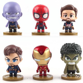 ฟิกเกอร์ Avengers Thanos Ironman Spiderman Captain America Doctor Strange Hulk