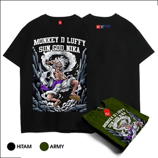 Dearyoustore - เสื้อยืด พิมพ์ลายลิง d luffy god nika one piece v7Size S-5XL