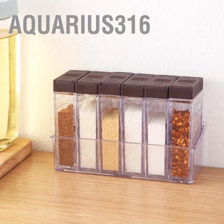 Aquarius316 ถังเก็บเครื่องปรุง แบบใส สองทาง เปิดฝา เครื่องเทศ สําหรับห้องครัว