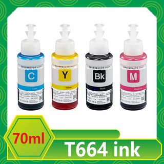 หมึกเติม Epson T664 664 หมึกเติมหมึกเติมสำหรับ Epson L100/L101/L110/L120/L130/L200/L201/L210/L220/L221/L300/L301/L303