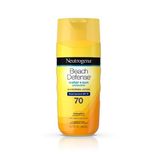 (Pre Order) Neutrogena Beach Defense® Water + Sun Protection Sunscreen Lotion Broad Spectrum SPF 70