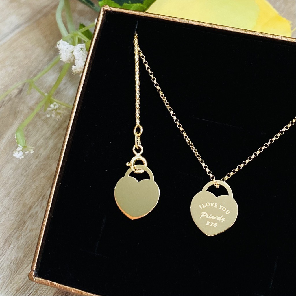 Princely จี้ทองแท้ 9K รุ่นทิฟฟานี่ (ไม่รวมสร้อยคอ)