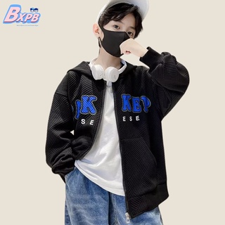 [BXPB] เสื้อแจ็กเก็ตแขนยาว มีฮู้ด สไตล์เกาหลี สําหรับเด็กผู้ชาย และเด็กผู้หญิง อายุ 4-15 ปี