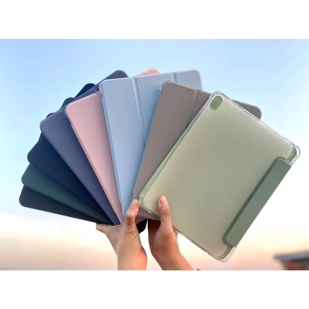 เคสไอแพด มีที่ใส่ปากกา เคสไอแพดfor Gen 7/8/9 10.2 Air4/Air5 10.9 Air3/iPad 10.5 gen5/6 9.7 ไอแพด Pro11 2020/2021 หลังใส