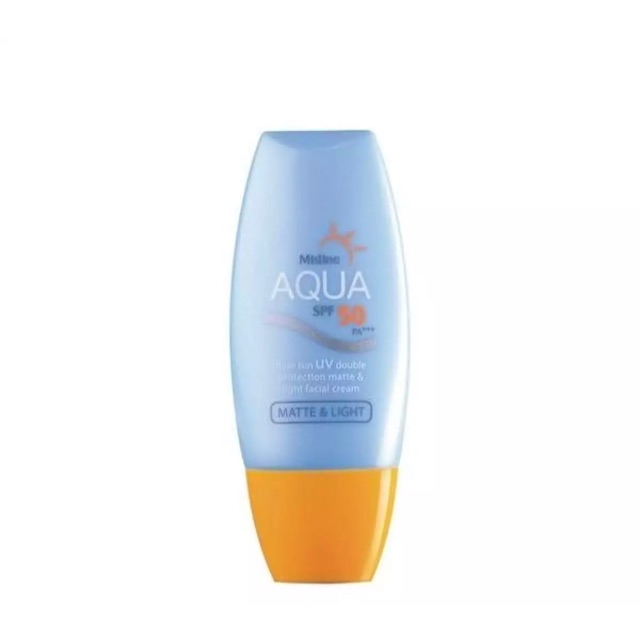 Mistine Aqua Base Sun UV Double Protection Matte and Light Facial Cream 40 ml.