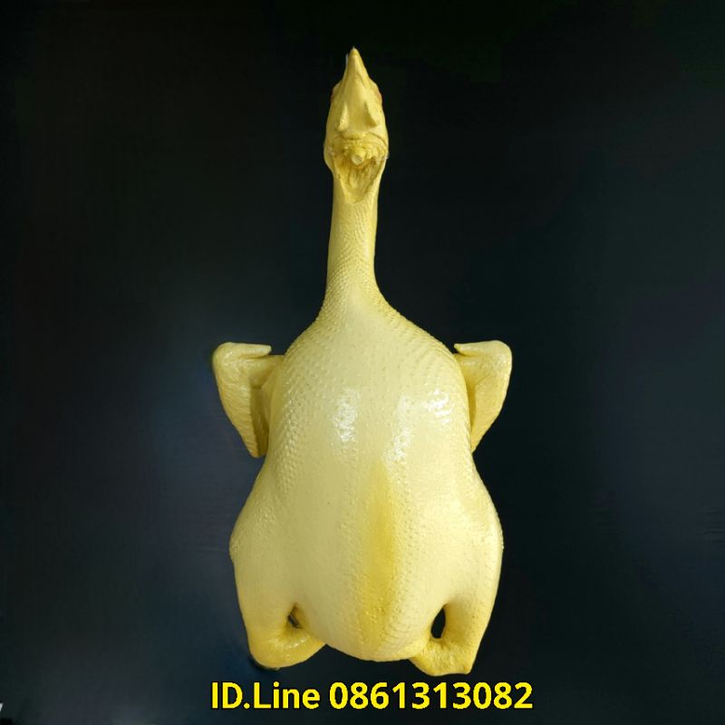 ไก่ปลอม  เรซิ่น คอเชิด แบบเหลือง ขนาด 3.5 โล ตัวละ 1,059 บาท กว้าง 20 ยาว 40 cm ไก่เรซิ่น ไก่ต้มปลอม โมเดลไก่ ไก่ตอนปลอม