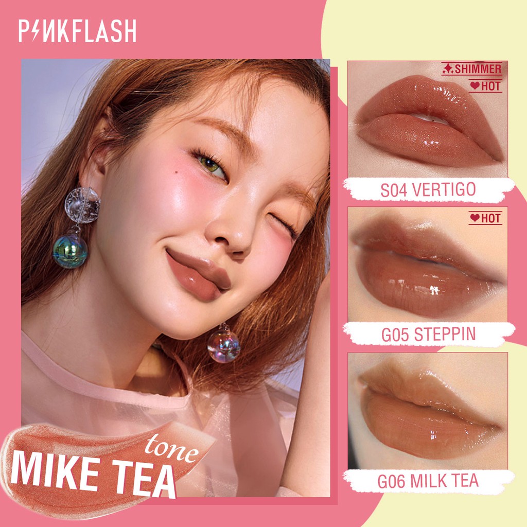 Pinkflash Ohmygloss Hot Lip Gloss Makeup ลิปกลอส ให้ความชุ่มชื้น #8