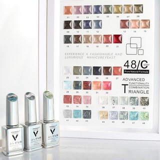 ยกชาร์ต สีทาเล็บ crystal vinimay ของแท้ 100% เซ็ต 48 สี