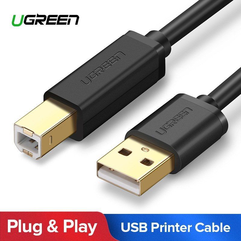 UGREEN (US135) USB Cable Printer Lead Type A to B Male High Speed Scanner Printer Cable(10350,10351,