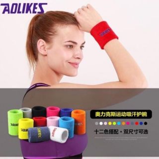 AOLIKES Wristband ผ้ารัดข้อมือ กันเหงื่อ ซับเหงื่อ ราคา60บาท